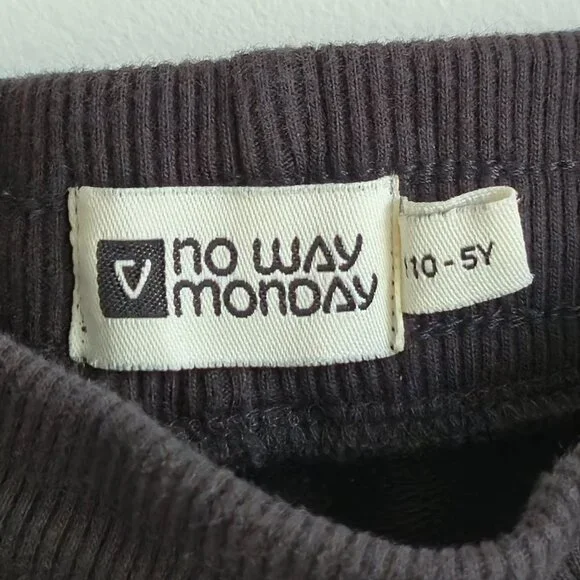 No Way Monday Kids Jogger Set | Beige & Black | Size 5Y | Unisex - Picture 10 of 15